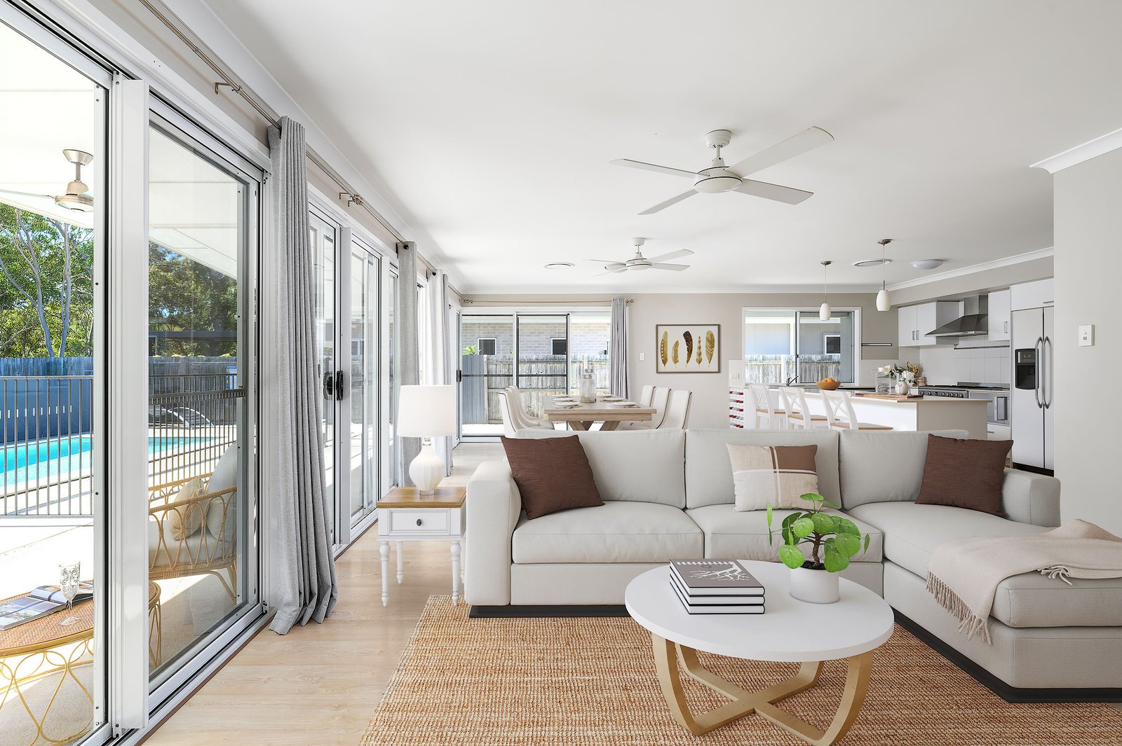 Lounge-Kitchen Dining After Virtual staging