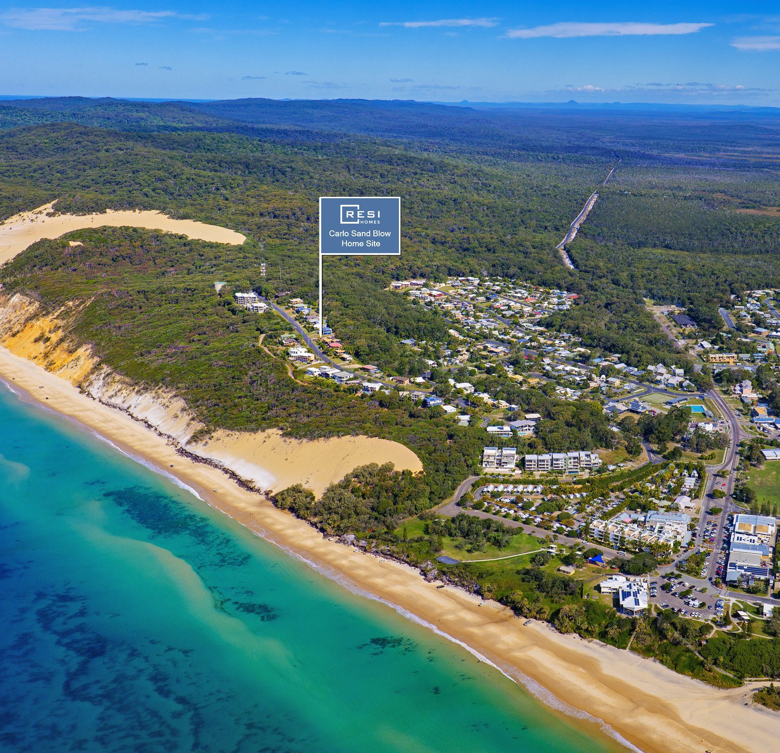 Cooloola Drive Site Helecopter View