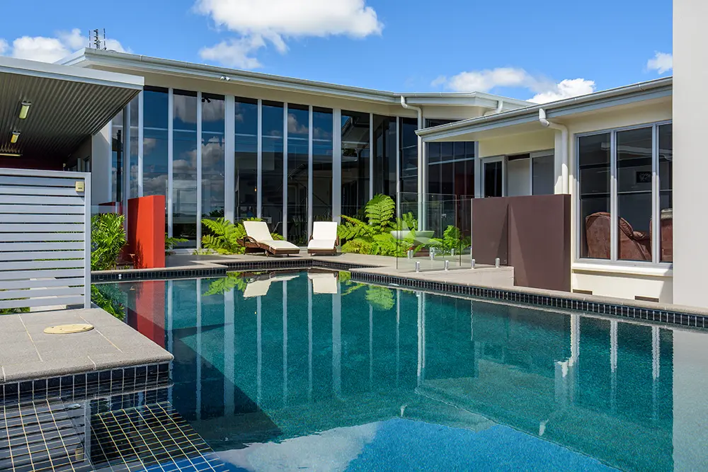 Pool view Architectural home Gympie