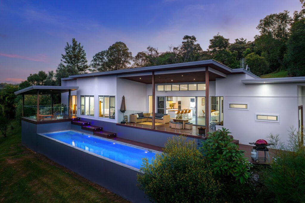 real estate photographer noosa exterior twilight